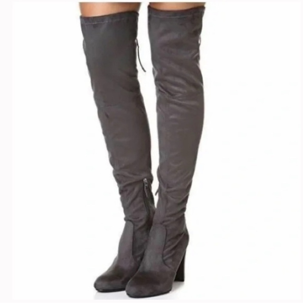 Sam Edelman Kent Boots Grey Suede - 6.5